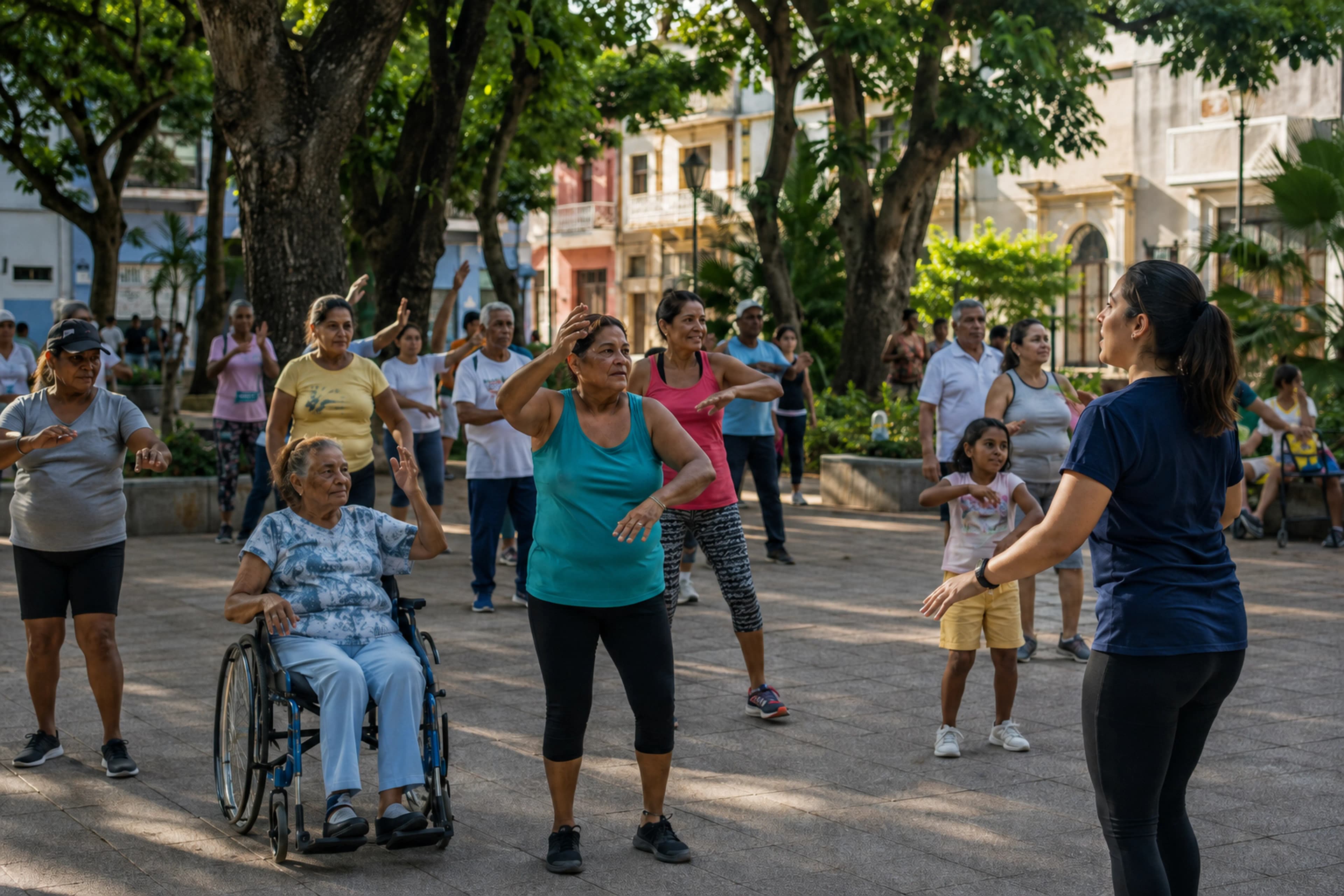 Programa inclusivo de actividad física en un espacio comunitario